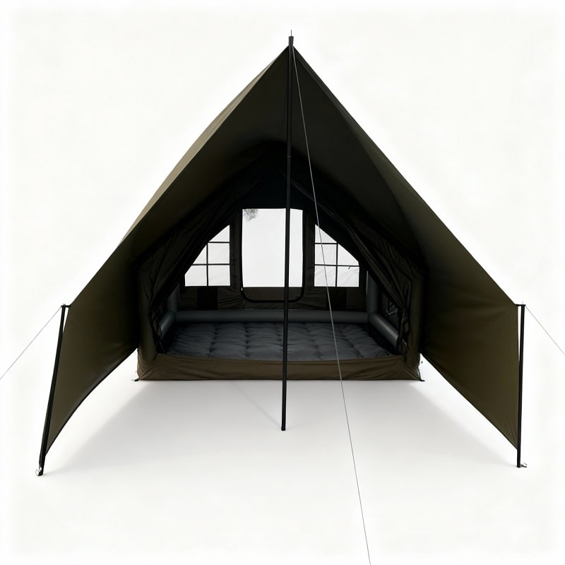 Tente Gonflable Armée avec auvent