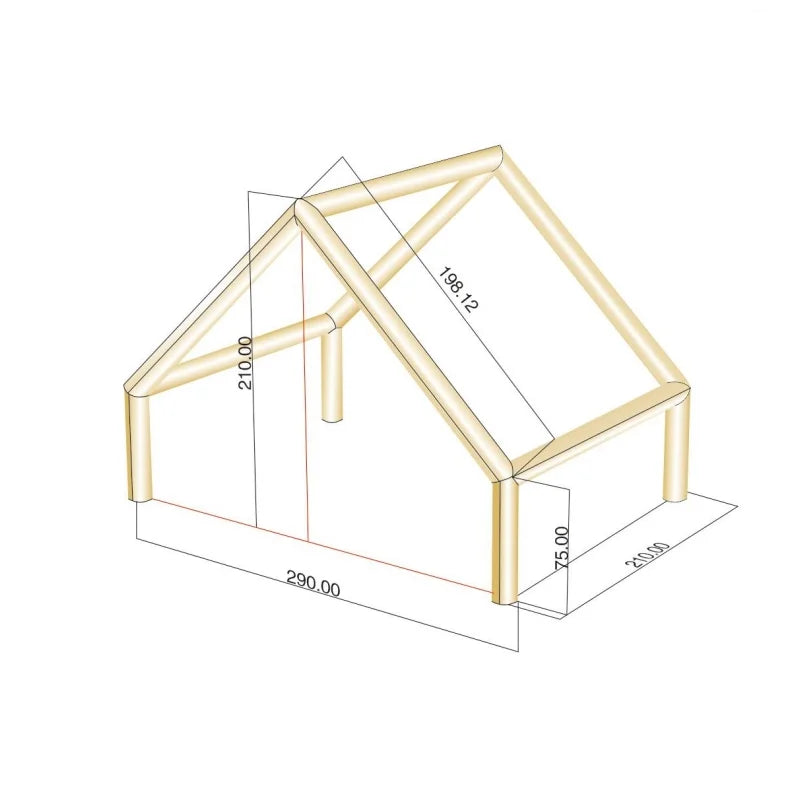 Tente Maison Gonflable Chalet