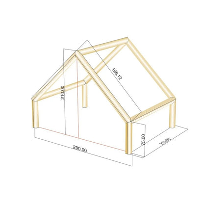 Tente Maison Gonflable Chalet