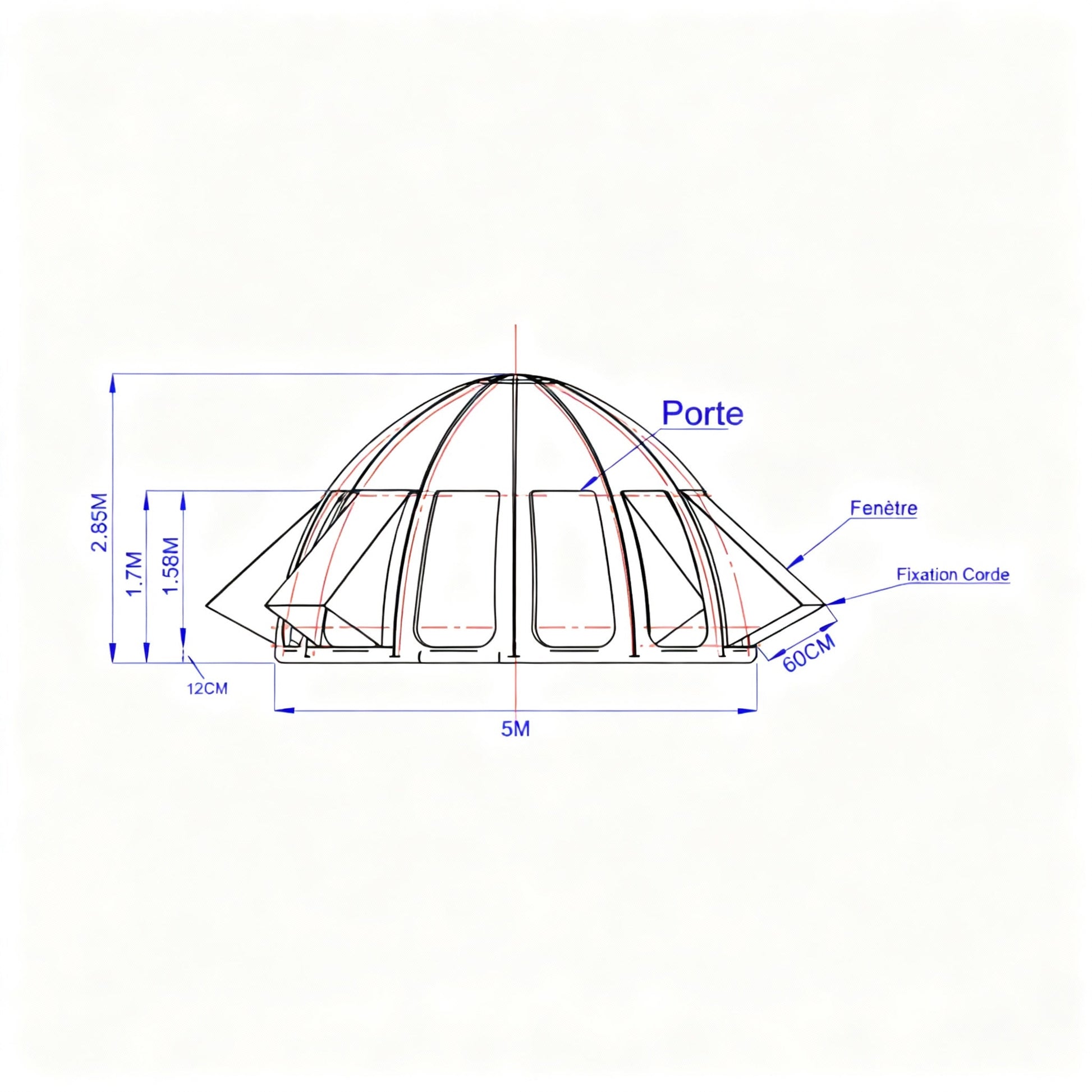 Tente Gonflable Igloo-deluxe
