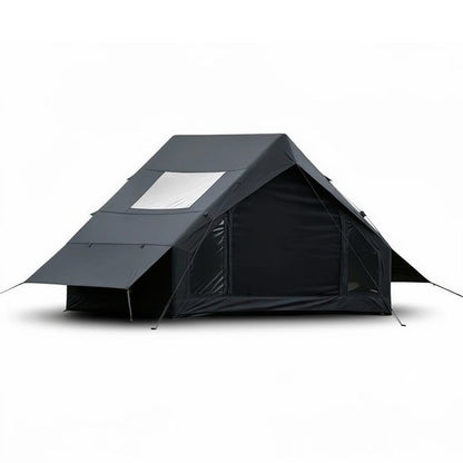 Tente gonflable A-frame noire – 6,3 m², fenêtre de toit