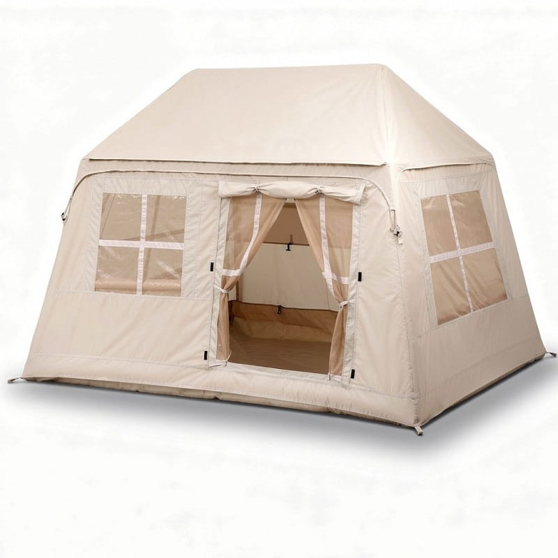 Tente gonflable A-frame 2 places – 5,7 m² avec grand auvent