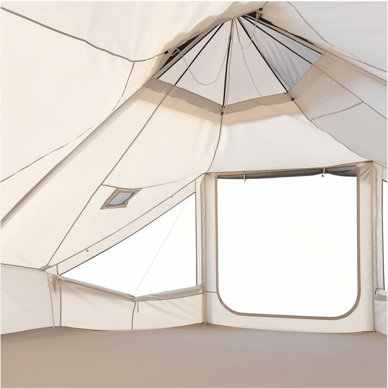 Tente gonflable tipi XXL – 16 m², toit en étoile