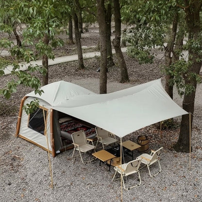 Toile de Tente Familial Gonflable avec auvent