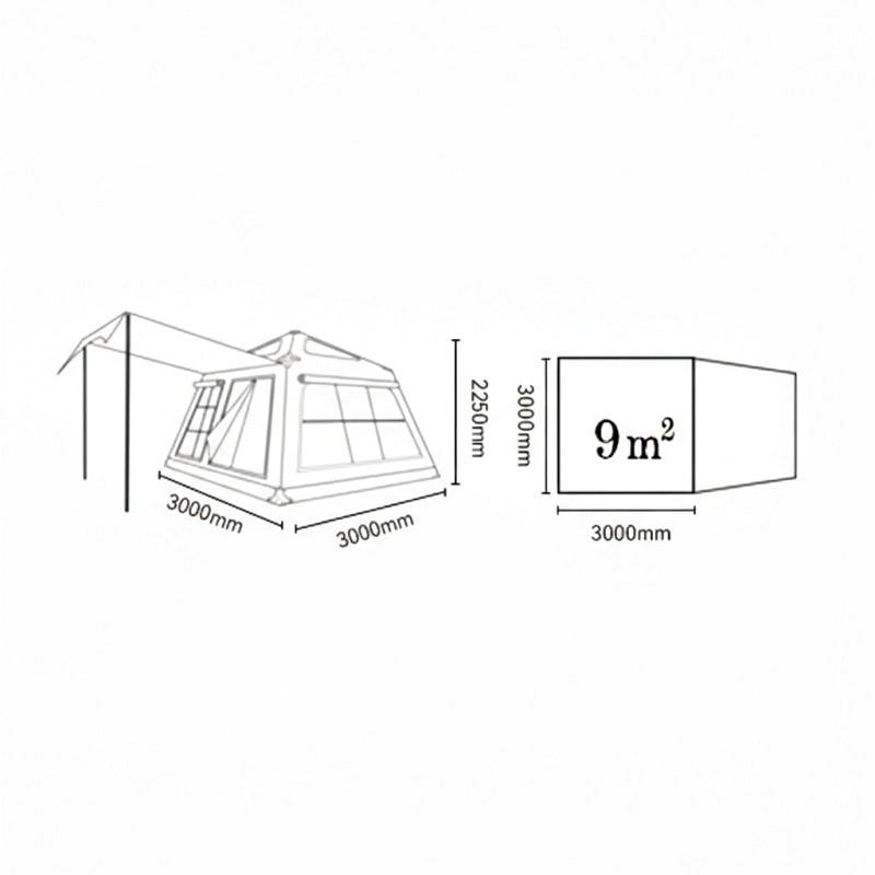 tente arceau gonflable imperméable
