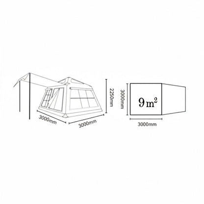 tente arceau gonflable imperméable