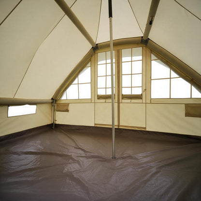 Tente gonflable toit pointu – 11 m², 2,6 m sous toit